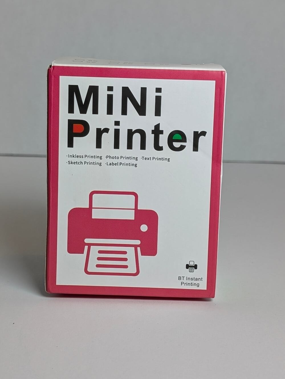 Portable Mini Bluetooth Thermal Printer Pocket Wireless Photo Label Notes Pink